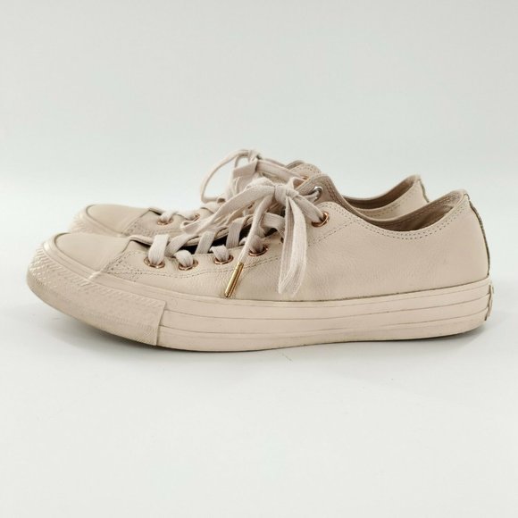 Converse‎ Chuck Taylor All Star Blush Lo Leather Sneakers Size Womens 9 - Picture 1 of 8